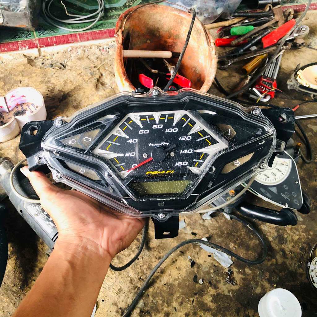 SPEEDOMETER SPIDO DIGITAL HONDA VARIO 125/150 LED OLD K60 NONISS ORIGINAL SECOND FUNGSI