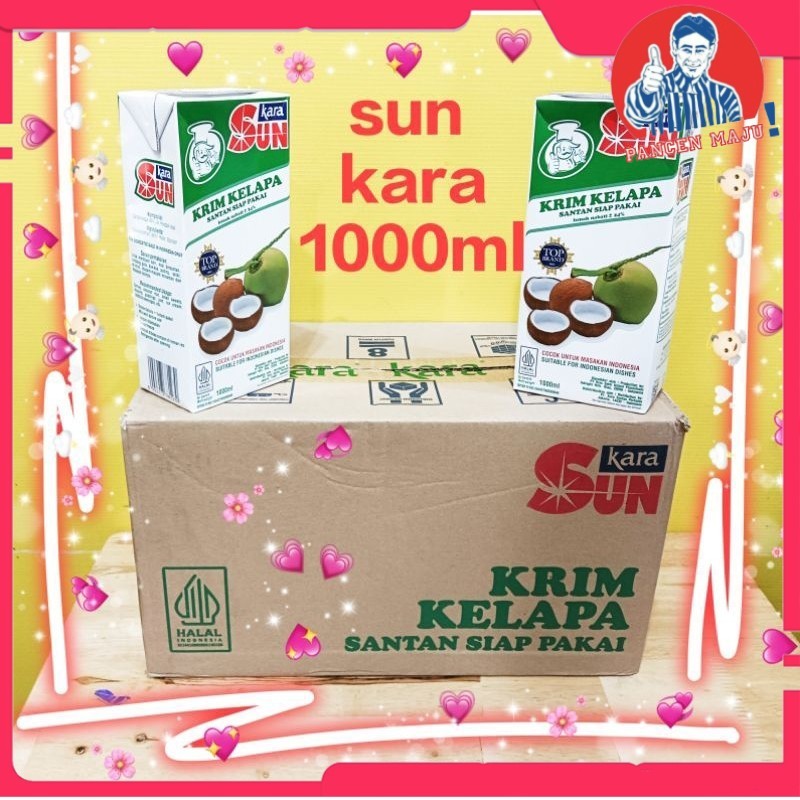 KARTON SANTAN SUN KARA 1 LITER 1 DUS ISI 12PC