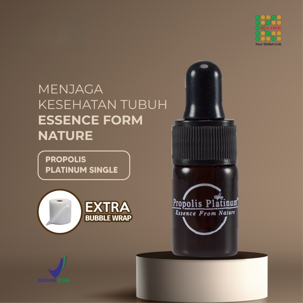 Single Bottle (6 ml) Propolis Platinum K-Link Essence From Nature Air Lebah Alami