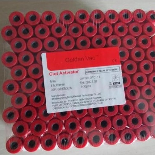 Tabung Clot Activator - GOLDEN VAC
