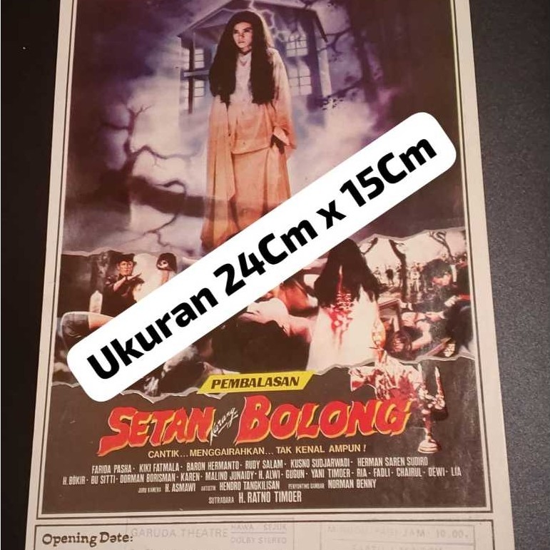 Flyer Film Poster Film Indonesia Pembalasan Setan karang Bolong