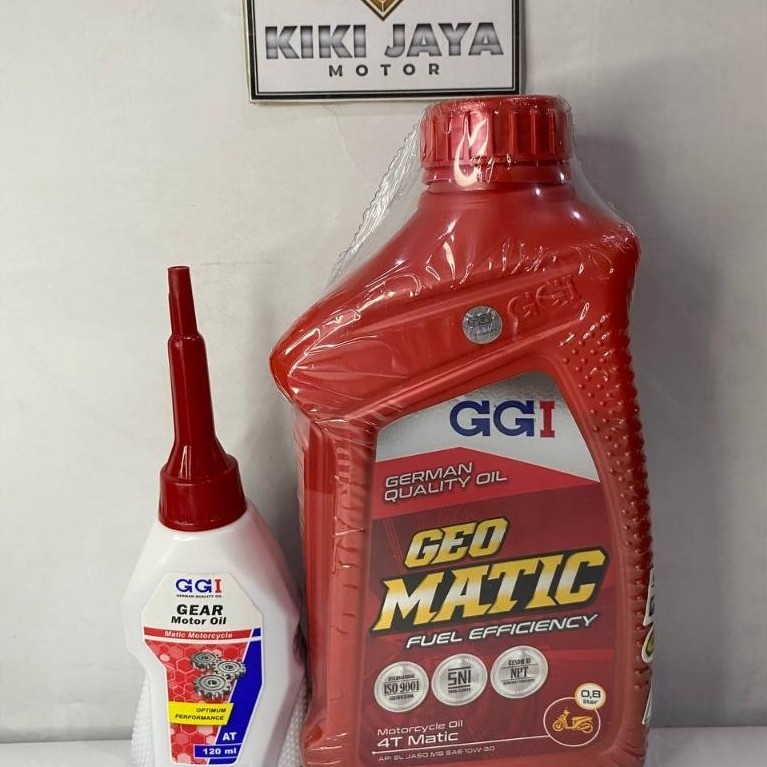 NEW Bundle Oli Motor Matic GGI Geo Matic 10W30 800mL + Oli Gardan GGI 120 ml [terbaik][terlaris]