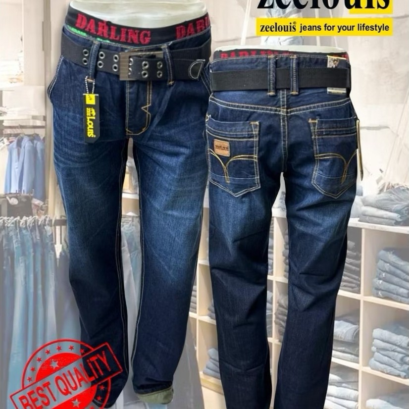 (freekaospolos)Celana Jeans zeelouis pria kekinian/celana zeelouis  pria /zee louis official store/z