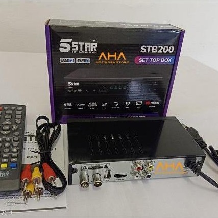 STB TV Digital FullHD DVB T2 Set Top Box TV Digital STB 5Star STB200