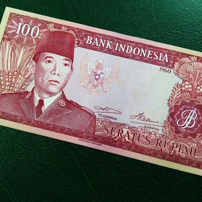 Uang Kuno 100 Rupiah Soekarno th.1960 Gress