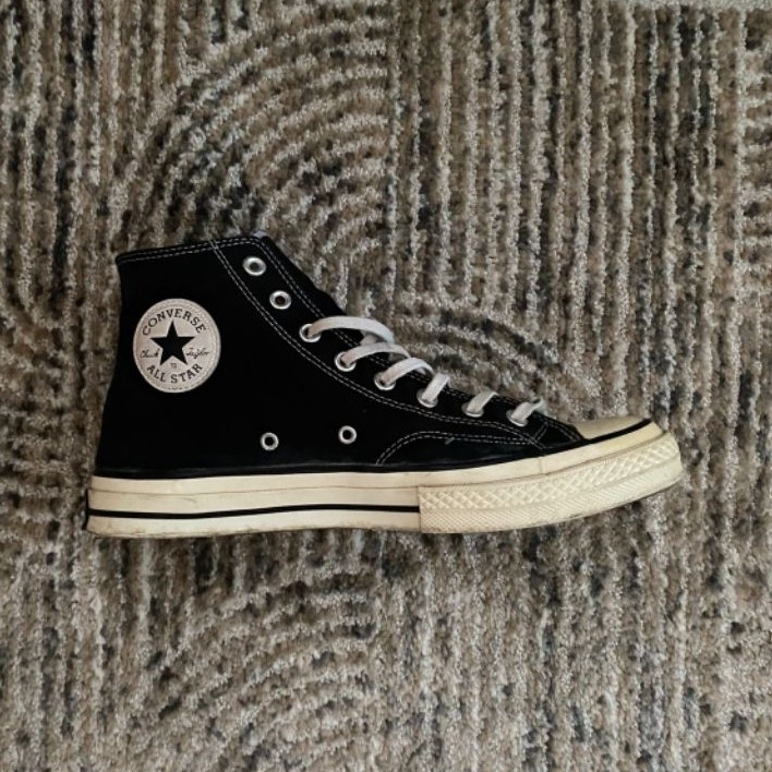 Sepatu Converse Chuck Taylor 70s - High Black - Second - Preloved