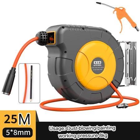 25M Kabel Gulung Otomatis Untuk Konstruksi Site Atau Pergudangan Automatic Air Hose Reel
