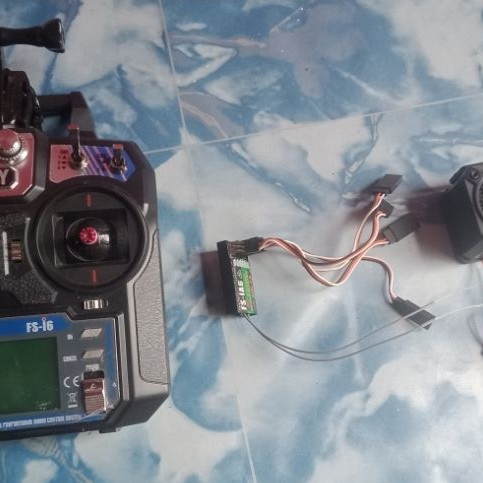 Transmiter flysky i6 dan sound engine kyrc bekas mulus