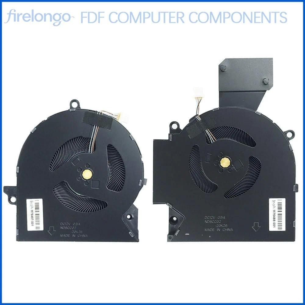 CPU Cooling Fan for HP OMEN 16-b 16-c RTX3060 RTX3070 12V Laptop Heatsink