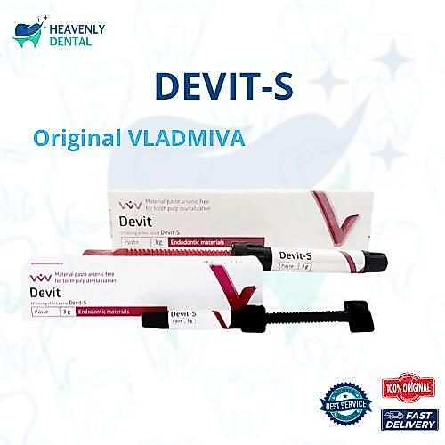 Devit S Non Arsen VLADMIVA Obat Devitalisasi Pasta Pulpa Gigi Tanpa Arsenic Perawatan Gigi Dental