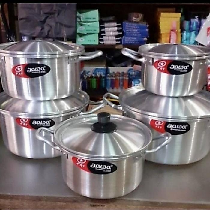 OSI KITCHEN SET 5 IN 1 PANCI JAWA / PANCI ALUMUNIUM TEBAL ISI 5 PCS (5UK)