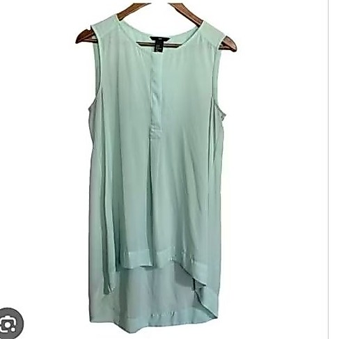 blouse hijau mint tunik size s