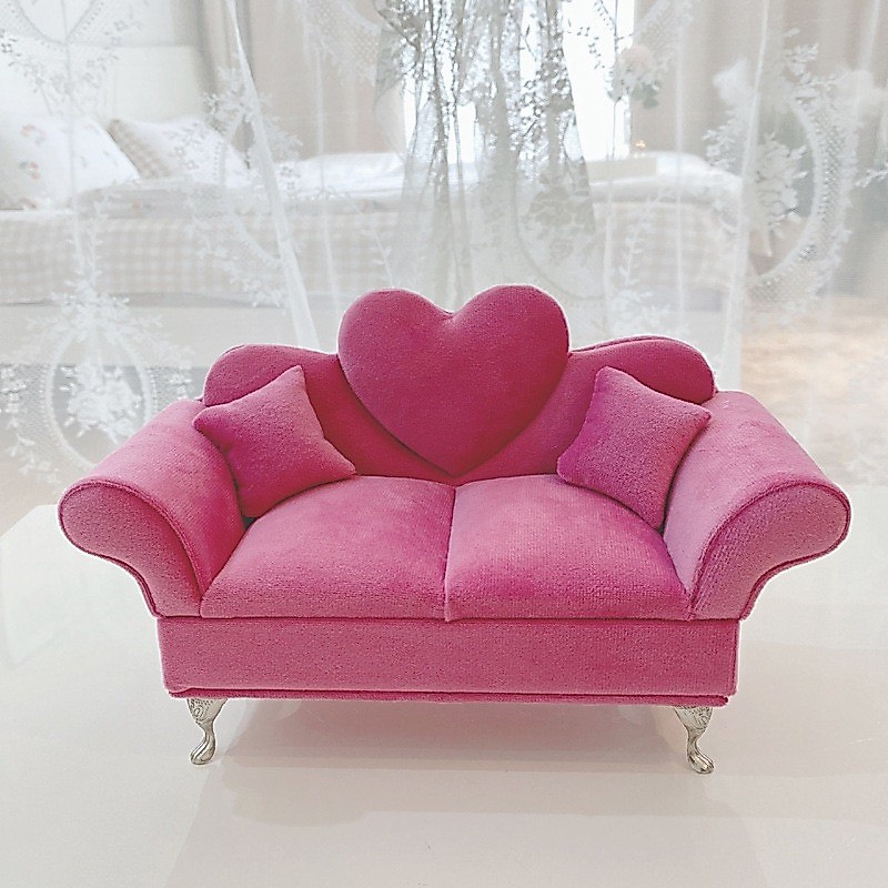 Display pajangan perhiasan organizer aksesoris miniatur tempat penyimpanan jewelry lucu sofa kursi c