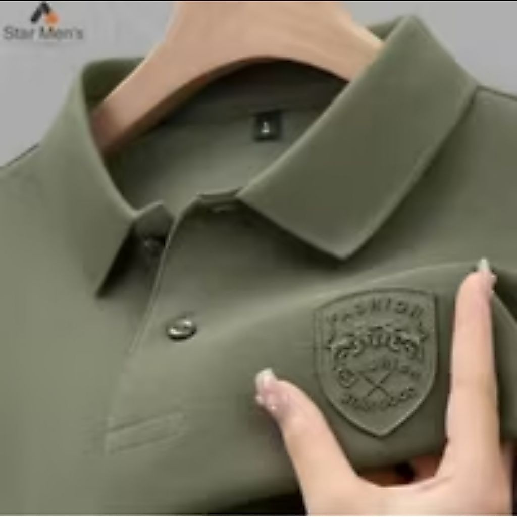 Kaos Polo Pria Oversized STARGOODFASHION BORDIR/baju kaos kerah pria/Kemeja Pria Lengan Pende kancin