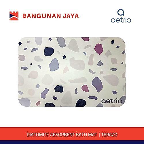 ASLI AETRIO KESET KAKI DIATOMITE KESET ANTI BAU NYERAP TERRAZO SOFT MINIMALIST READY STOCK