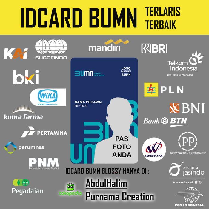 id card BUMN emoney etoll brizzi tapcash custom kartu glossy mengkilap - Emoney Mandiri