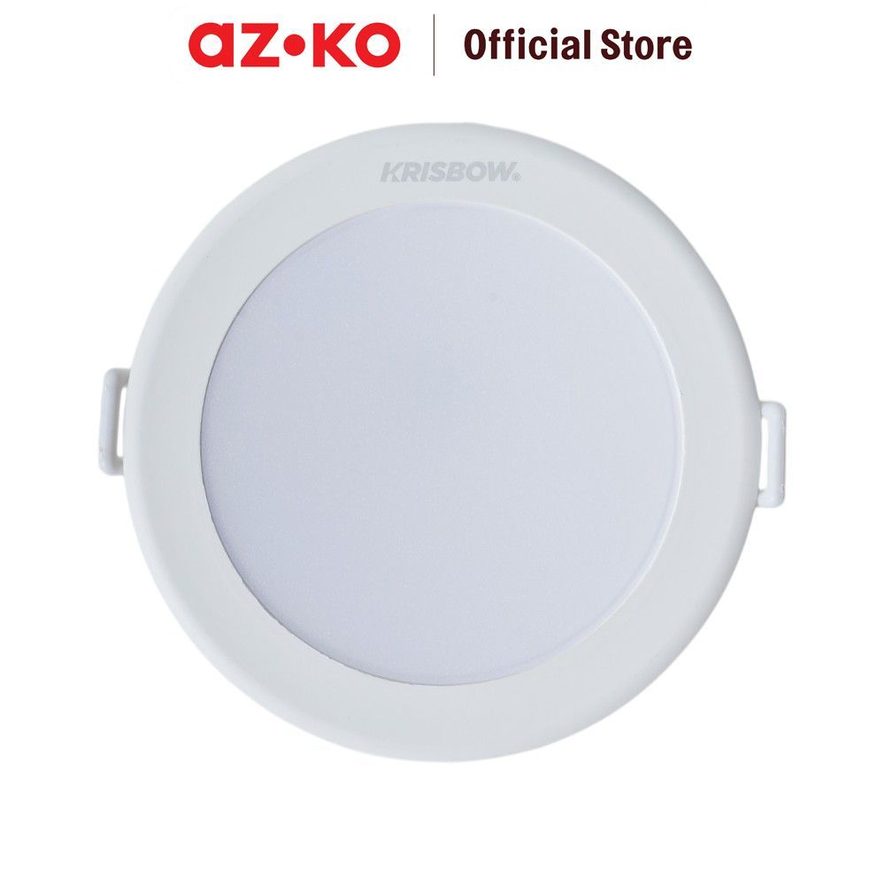 AZKO Krisbow Lampu Downlight Led Shell 5 watt Warm White G2 - Putih Lampu TanamRecessed LightLampu P