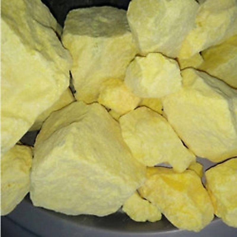 Belerang/sulfur kuning bongkahan asli
