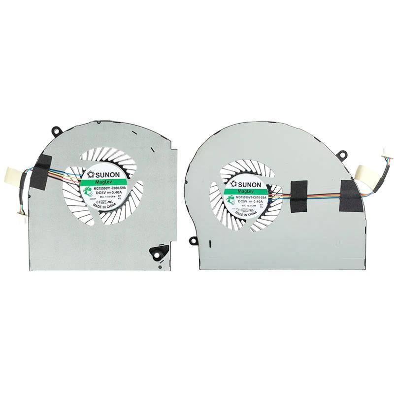 Laptop CPU GPU Cooling Fan For Dell Alienware 17 R4 R5 GTX1080 Fan cooler MG75090V1-C060-S9A MG75090