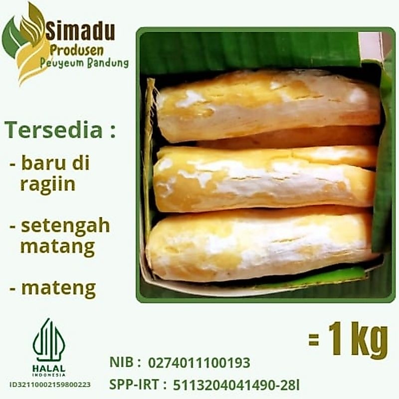 Tape singkong - Peuyeum Bandung oleh oleh khas bandung