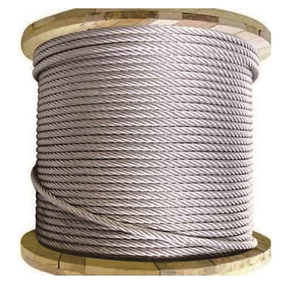 wire rope / tali seling kawat baja ukuran 3MM tali penarik awning bahan Galvanis tali kawat baja dan