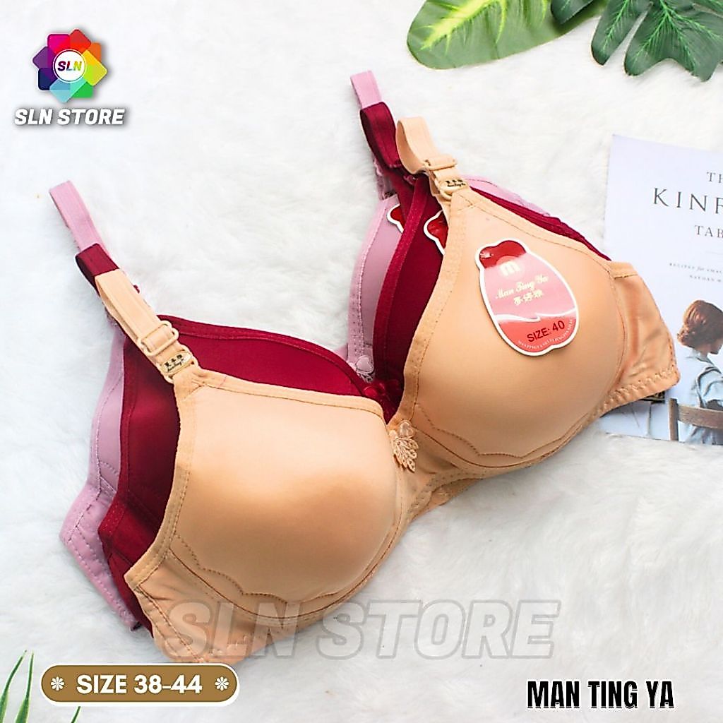 BRA WANITA TANPA KAWAT MANTINGYA / BH PEREMPUAN MODEL POLOS KAIT 2 BUSA TEBAL