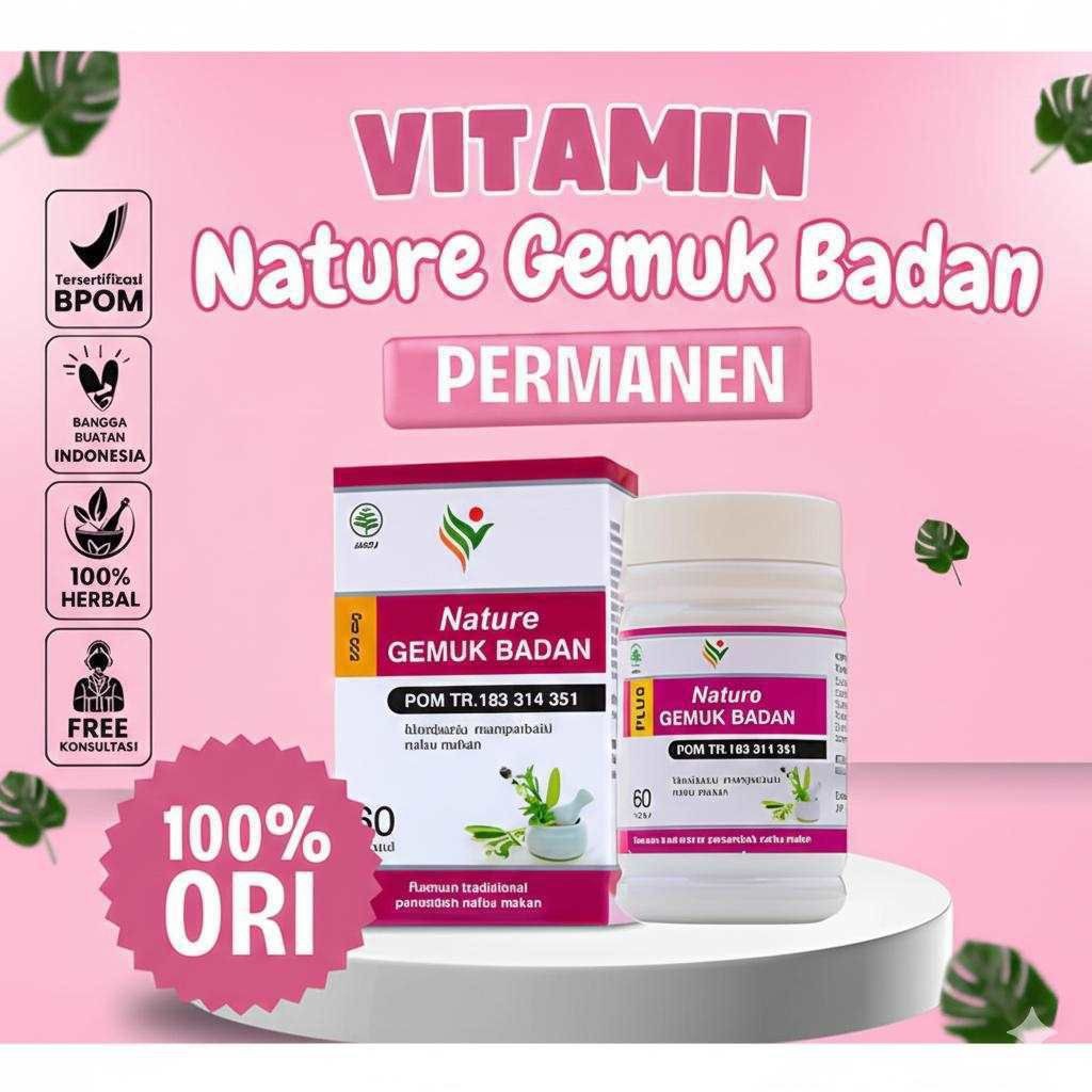 A1v Mr.p lama tahan dg 60 Kapsul Suplemen Herbal Nature untuk Meningkatkan Nafsu Makan dan Menambah 