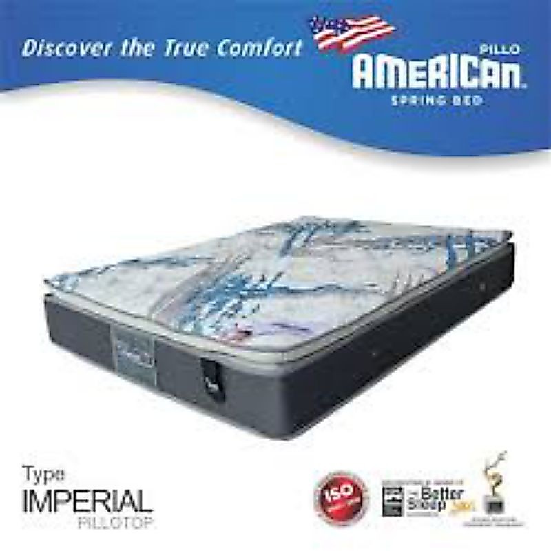 spring bed american imperial pillo top