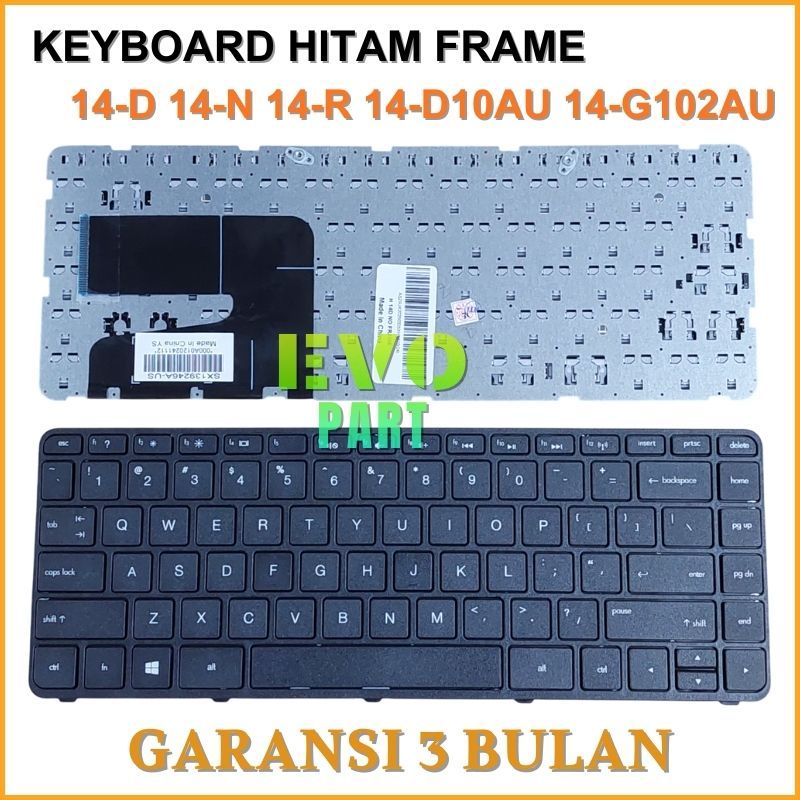 Keyboard Laptop Hp Pavilion 14D10 14-n270TX 14-n011TX 14-n225TX Frame