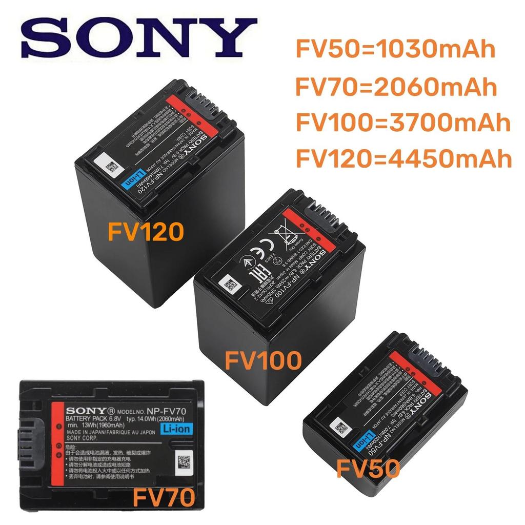 Original NP FV100A NP-FV100 FV100 Batteries for Sony NP-FV30 NP-FV50 NP-FV70 SX83E SX63E FDR-AX100