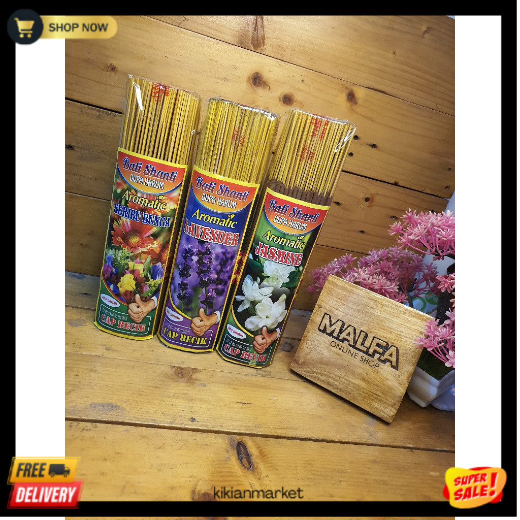 KKM Dupa Bali Shanti Dupa Wangi Aromaterapi Tahan Lama Dupa Harum Aroma Lavender Seribu Bunga Dupa G