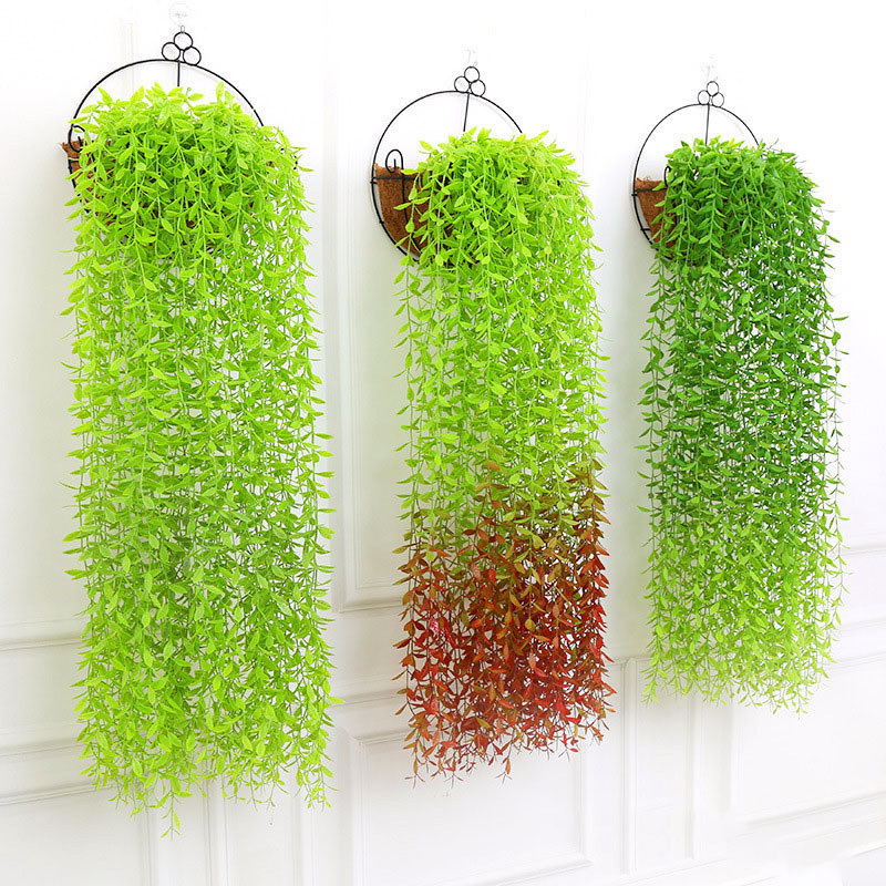 DAUN JUNTAI 100CM PREMIUM DAUN TIRAI RAMBAT ARTIFICIAL LEE KWAN YEW TANAMAN HIAS GANTUNG Tangkai / 1