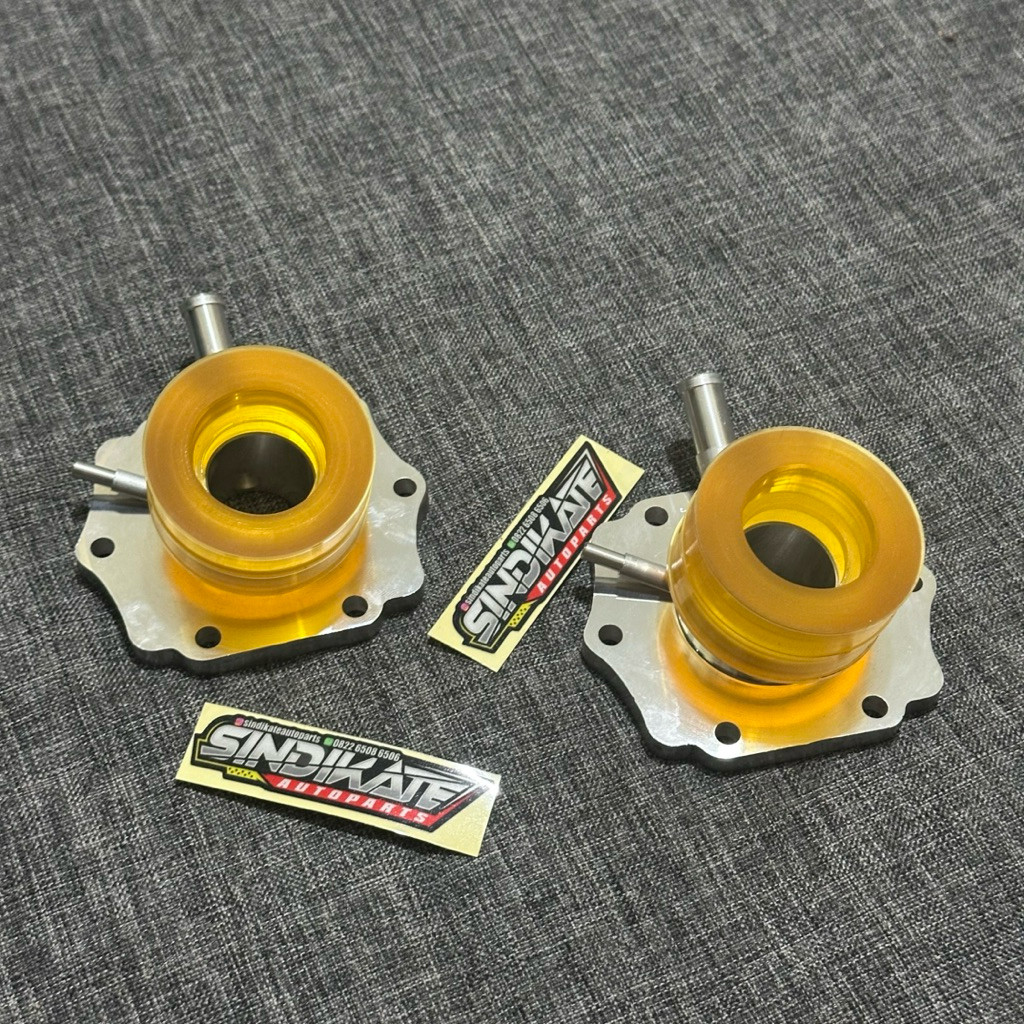 INTAKE MANIPOL NINJA R RR SS M UKURAN 28&35 SERONG KIRI PWL PE PWK PJ KARBU MM KARET KUNING