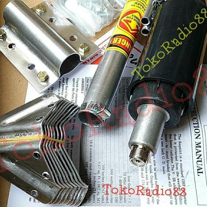 antena telex hygain v2r Plat VHF Loading Besar
