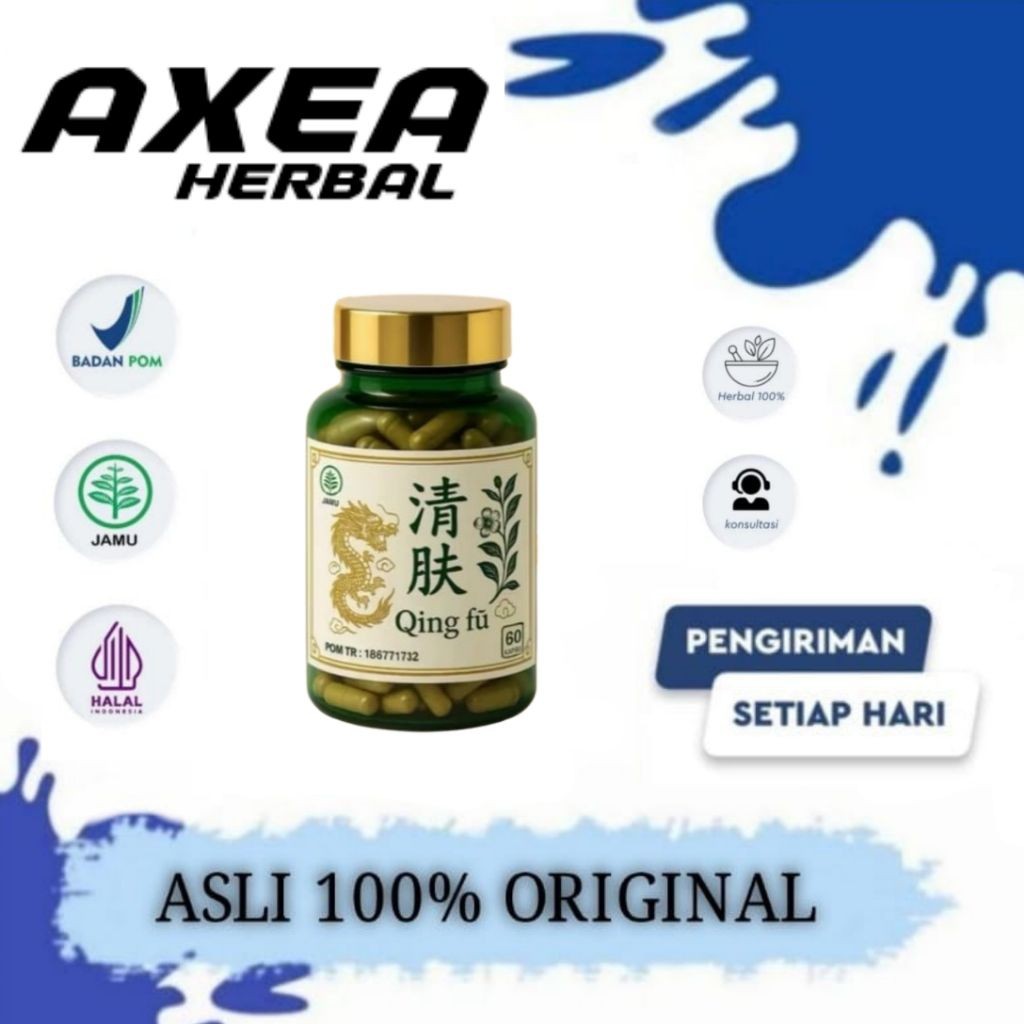 (TERLARIS) QING FU KAPSUL Isi 60 BPOM ORIGINAL | Ramuan Obat Gatal Herbal Tiongkok Atasi Gatal Kulit
