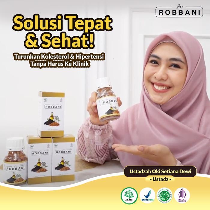 Robbani - isi 200 kapsul Sertifikasi POM & Halal - Beli 1 Botol Robbani