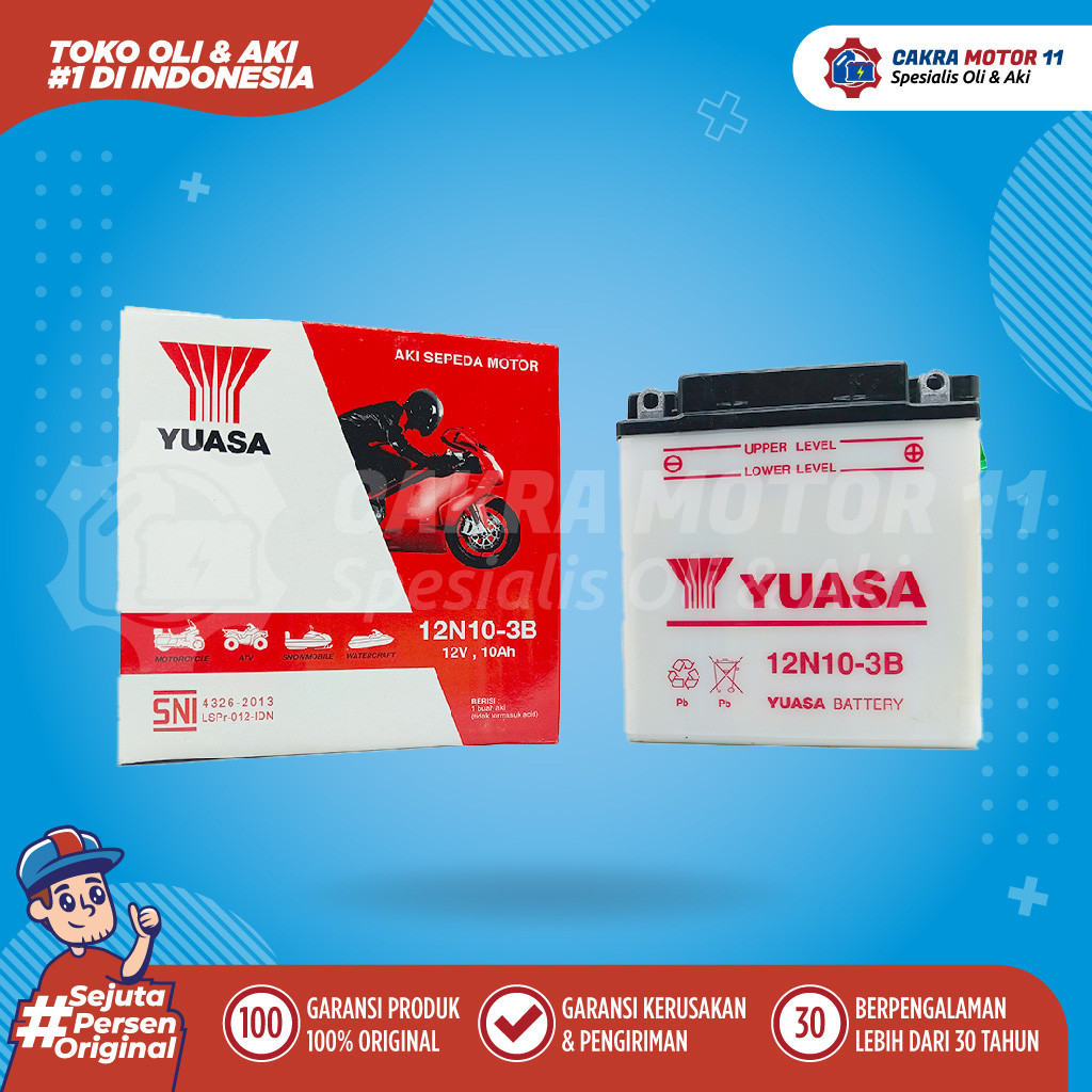 Aki Vespa Px 150 Excel  Yuasa Motor 12n 103 B Lokal