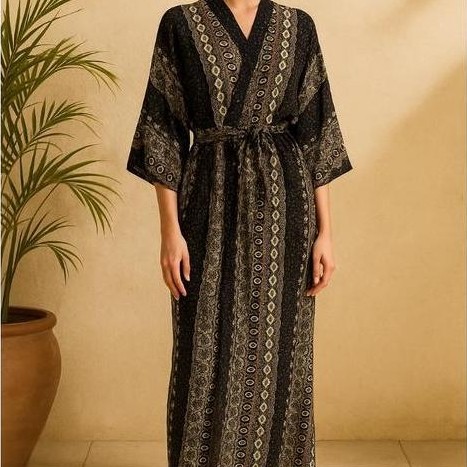 BELI Batik Long Kimono Sogan Panjang BELI