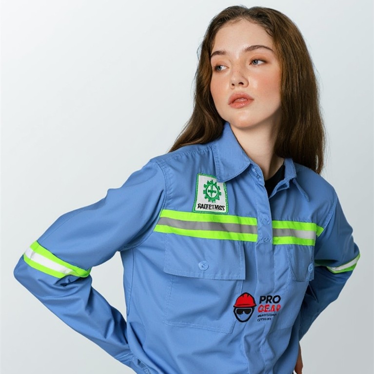 PROYEK SAFETY| TAMBANG KEMEJA PROYEK | KEMEJA SAFETY| KEMEJA SAFETY K3 | KEMEJA TAMBANG | BAJU WEARP