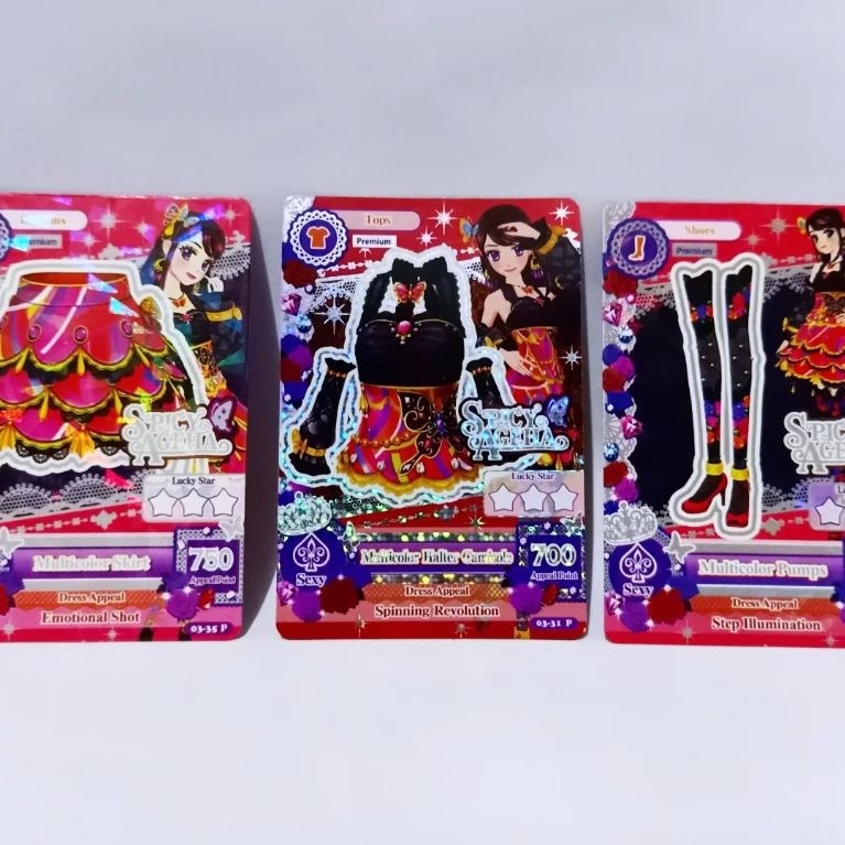 Kartu Aikatsu Ran ShibukiPremium Rare Coords HologramThe Spicy Ageha