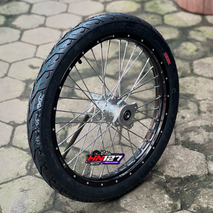 VELG SET RING 18 AG STYLE TROMOL CUSTOM SET BAN (BELAKANG ONLY)