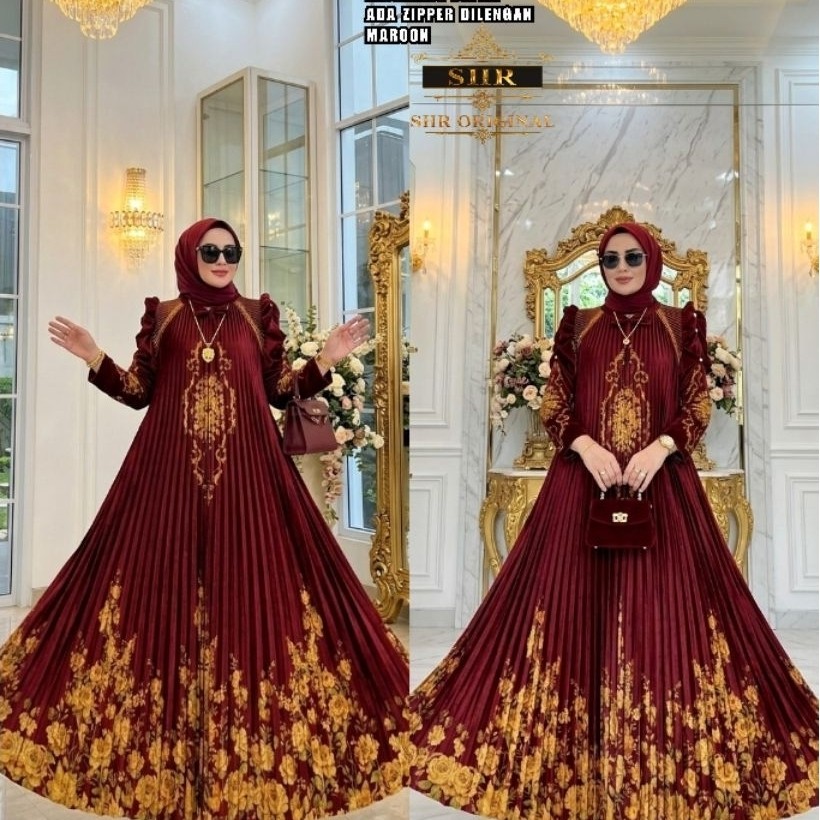 gamis bludru pliSKET sultan original SHR