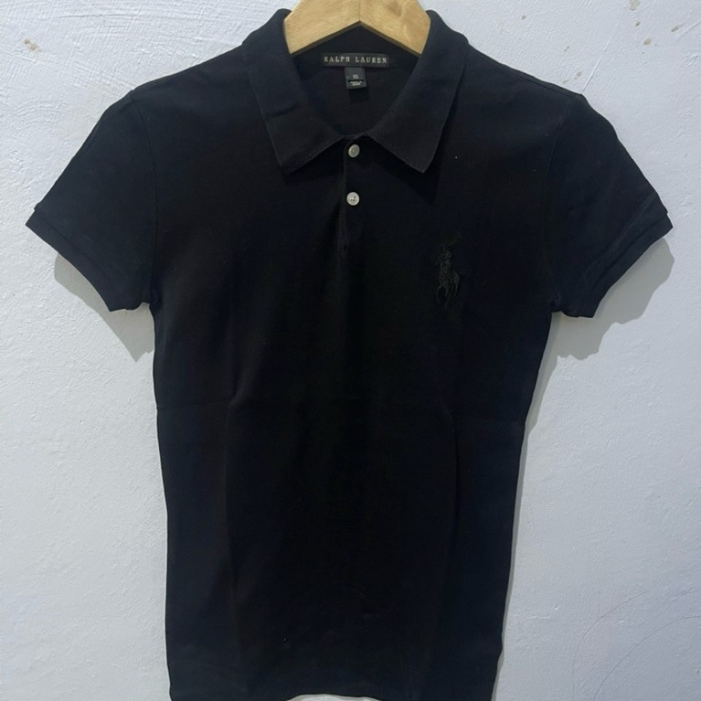 Kaos Kerah Cewek Polo Ralph Lauren Big Logo Original Second