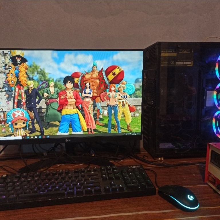 PC GAMING/EDITING LENGKAP SEPAKET MONITOR LG