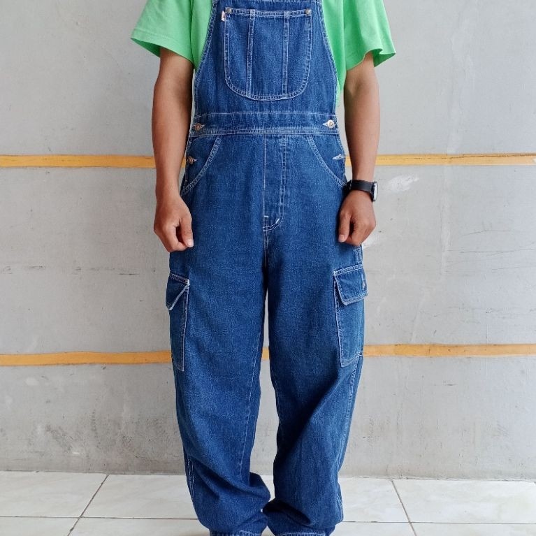 indigo overall denim cargo mezzo brand