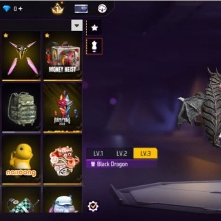 AKUN FF SPEK SG EVO OTW MAX COWOK/CEWEK