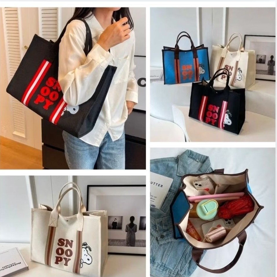 PREMIUM SNOOPY OTG Tote Bag ori-IMPORT Premium Quality /Tas Tote Snoopy Wanita Korean Style /Tote Ba