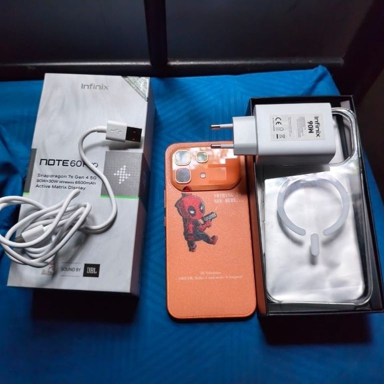 HP Infinix Note 60 Pro 5G 12 + 12 GB 256 GB (Extended) Solar Orange Snapdragon 7S Gen 4 Fullset Seco
