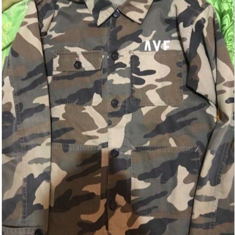 jaket army aye denim
