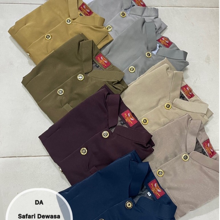 DIAN ANGEL BUSANA || SAFARI DEWASA LENGAN PENDEK / KEMEJA SAFARI PRIA/ KEMEJA PRIA